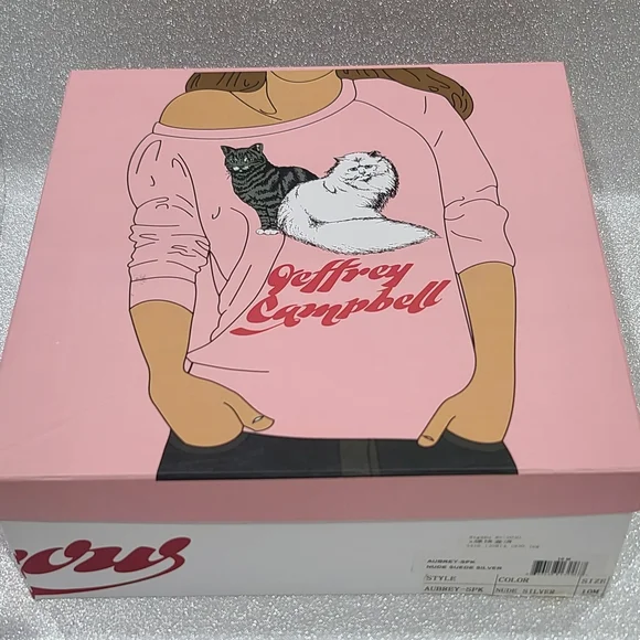 Jeffrey Campbell Aubrey Spike Beige Studded Wedges In Box Size 10 - Picture 4 of 5